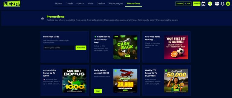 WezaBet Bonus and Review for 2025